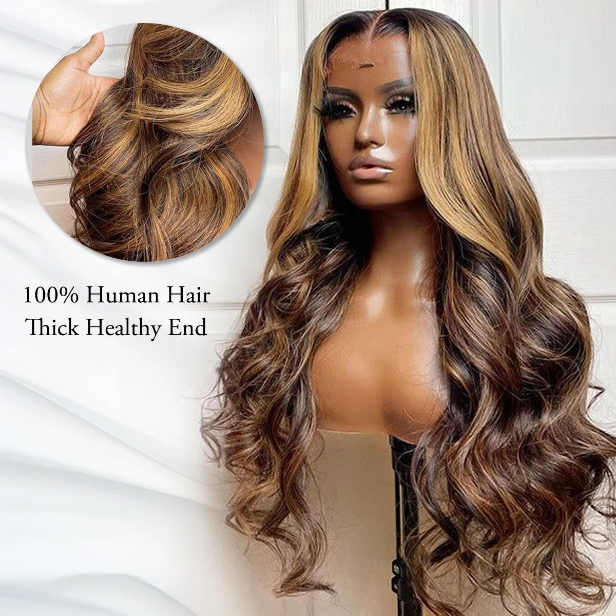 30 Inch 4/27 Highlight Wig Human Hair Body Wave 13x6 Hd Lace Frontal Wig Brazilian Remy Colored Transparent Lace 13x4 For Women