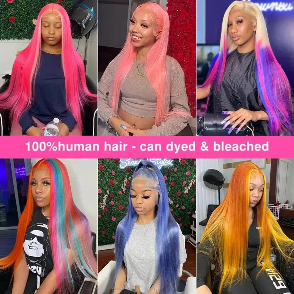 Brazilian blonde 613 30 inch bone straight human hair wigs 13x6 lace frontal wig 250 density 13x4 lace front wig for black women