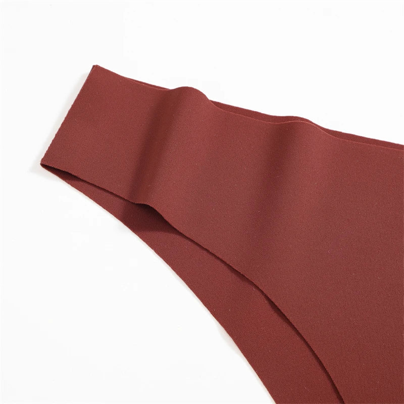 FINETOO 8Pcs Ultra-thin Seamless Underwear Women's Panties Sexy Low Waist Solid Brazilian Pants Female Plus Size Erotic Lingerie