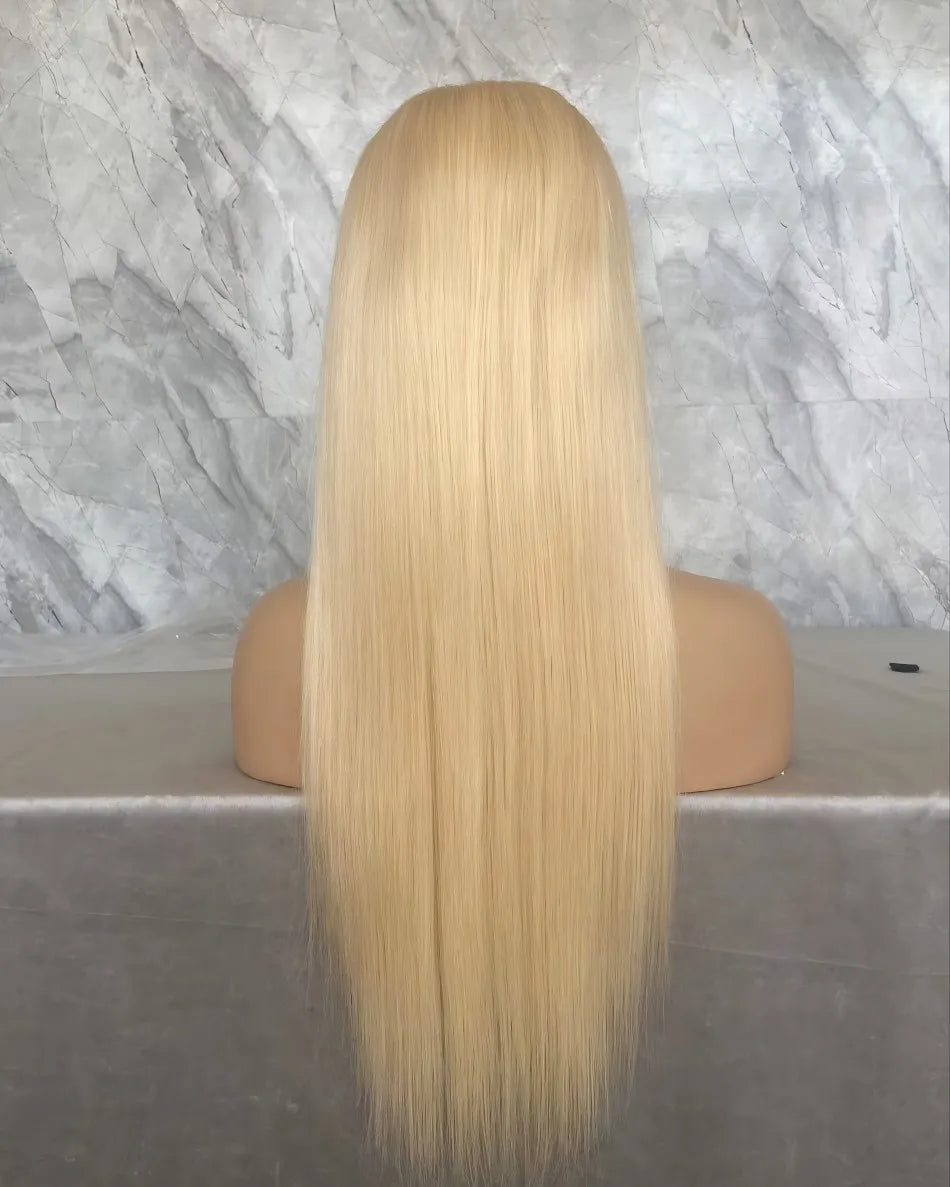 Brazilian blonde 613 30 inch bone straight human hair wigs 13x6 lace frontal wig 250 density 13x4 lace front wig for black women