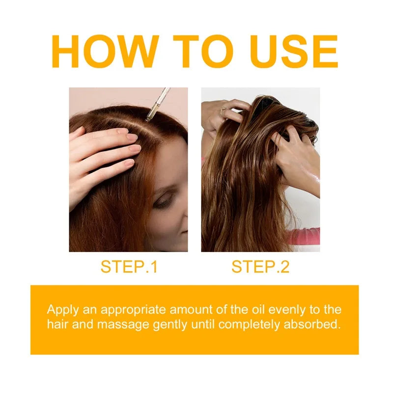 1/3/5pcs Hair Care Serum Repairing Damage Frizzy Hair Improving Dryness Moisturizing Root Shiny Hair Smoothing Care Growth Oil